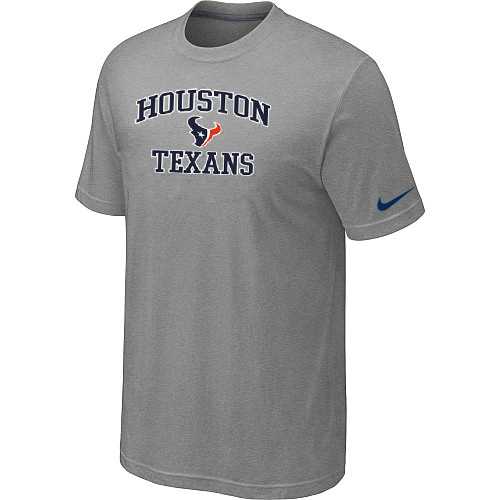 Men's Houston Texans Team Logo Gray Nike Short Sleeve T-Shirt FengYun,We sell and wholesale Men's Houston Texans Team Logo Gray Nike Short Sleeve T-Shirt FengYun on line form chian!